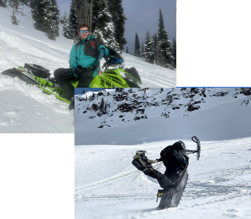 Mountain Snowmobiling is a great winter vacation and you can rent snowmobiles from Island Park Backcountry Rentals of Island Park, Idaho.